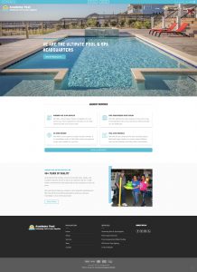 pool service store website design