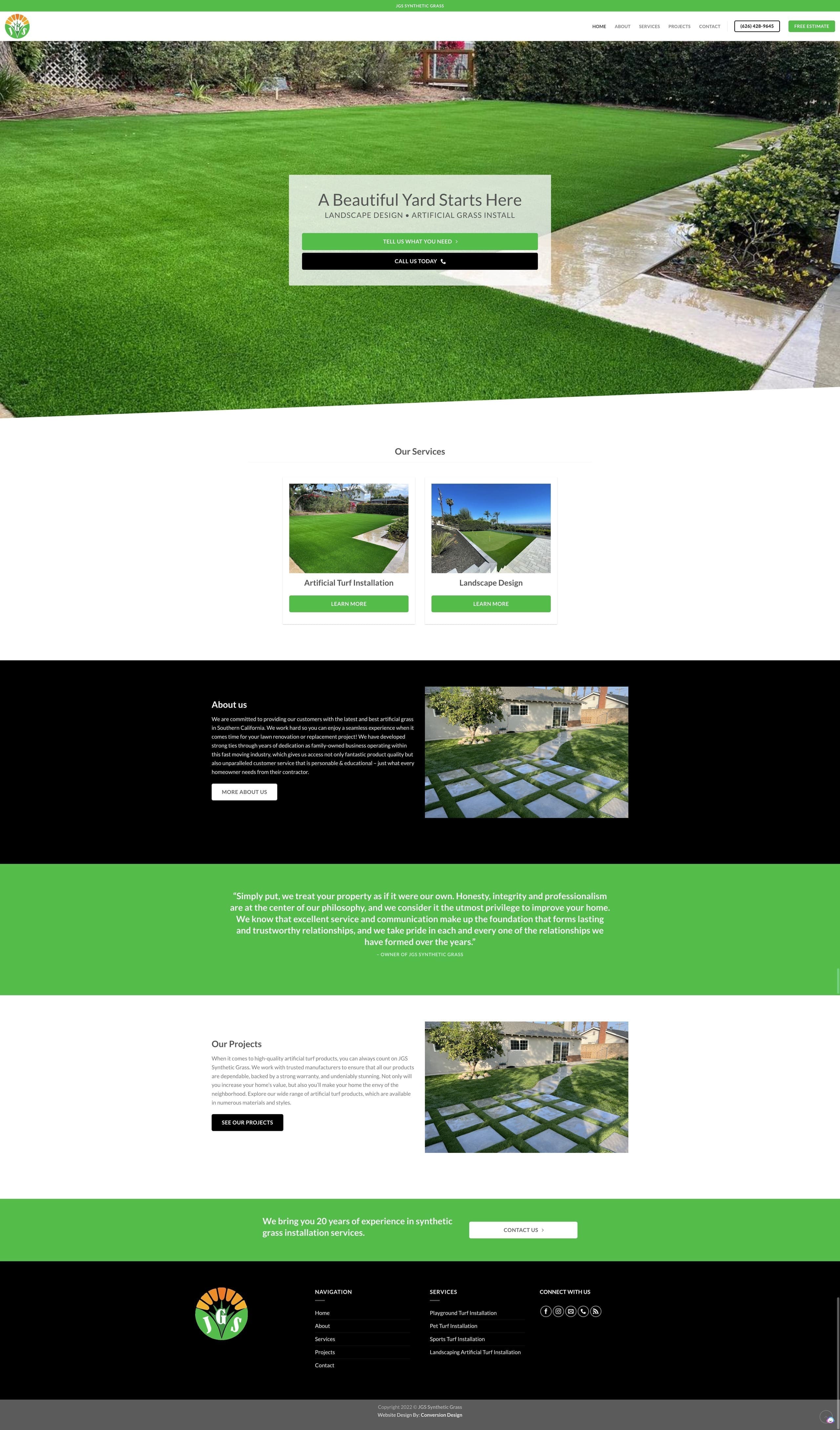 JGS Synthetic Grass - Website